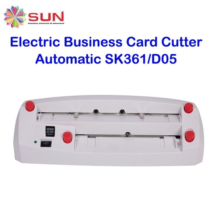 

AT Mesin Potong Kartu Nama Otomatis A4 SK361 Electric Business Card Cutter ( Paper Cutter, Alat