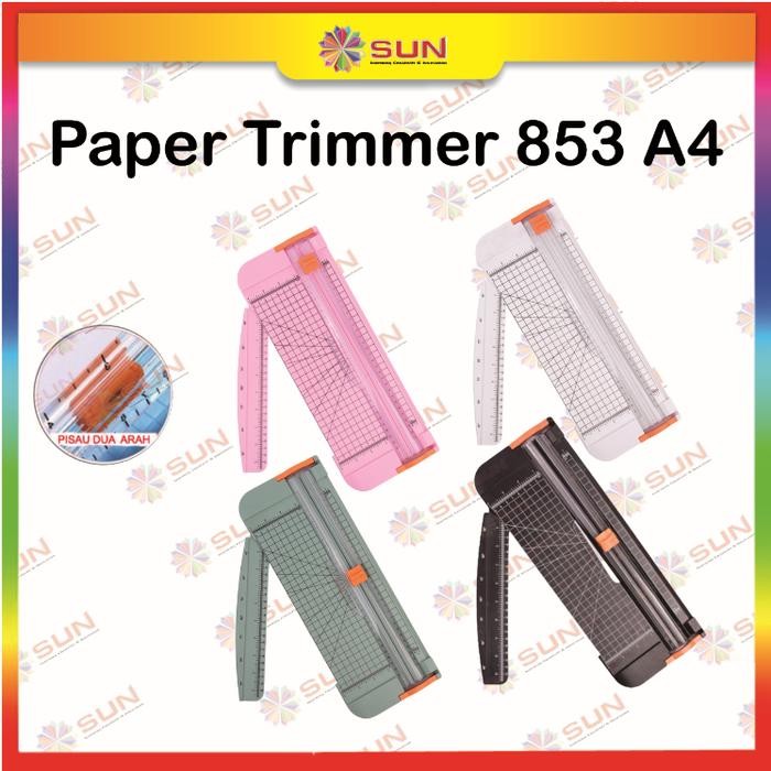 

AT Alat Potong Kertas / Paper Trimmer 853 857 A4 / Paper Cutter A4 ( Bisa potong ukuran A3 Vertkal,