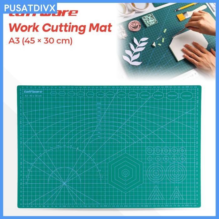

AT TAFFWARE ALAS POTONG WORK CUTTING MAT PAD A3 45 X 30CM