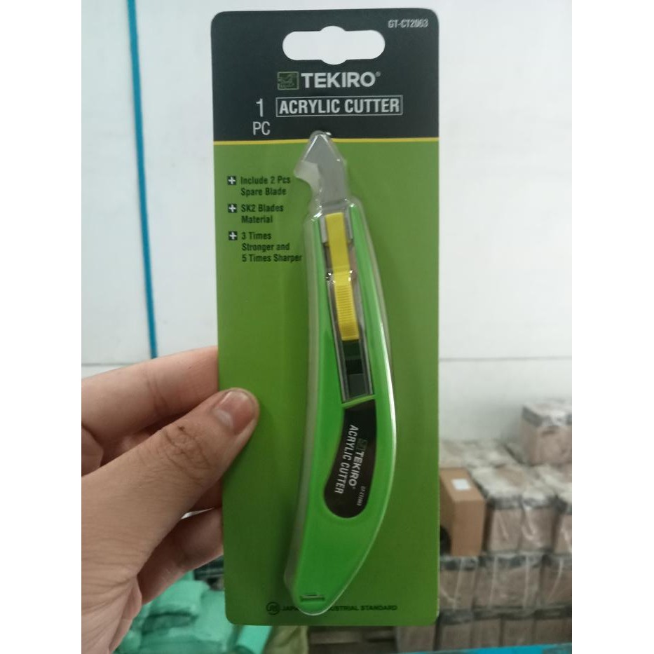 

AT Pisau Cutter Acrilic Tekiro / Alat Potong Mika Akrilik / Piso Cuter