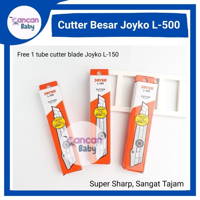 

AT Joyko Cutter Besar L500 Pisau Kater Pemotong Super Tajam Joyco Cuter