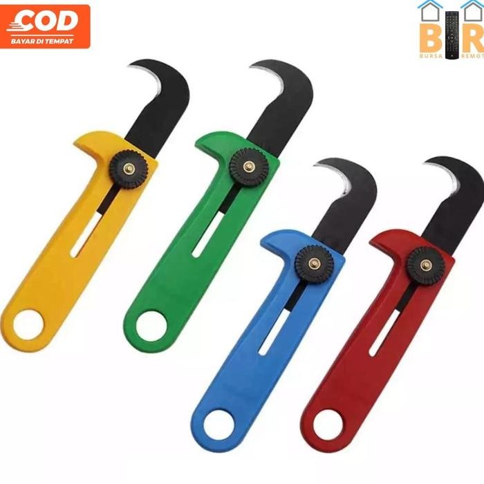 

AT Hook Cutter Pisau Sabit Akrilik Pembuka Tali Dus Cuter Kait