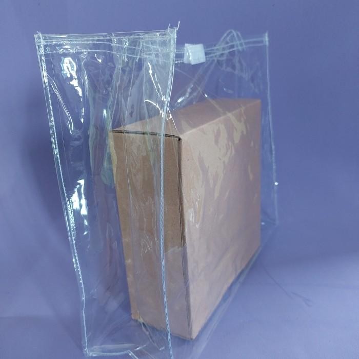 (Expert) Tas Mika PVC Hampers Bening Tebal 30x10x25