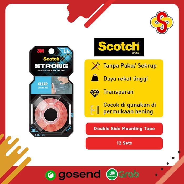 

AT Double Tape / Clear Tape / Isolasi Nano 3M 410-S19 19MM X 1.5M