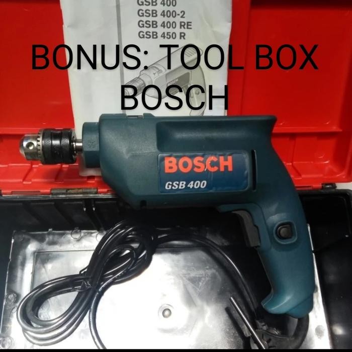 Mesin Bor Tembok BOSCH 10mm GSB 400 / Impact Drill BOSCH 10mm GSB 400