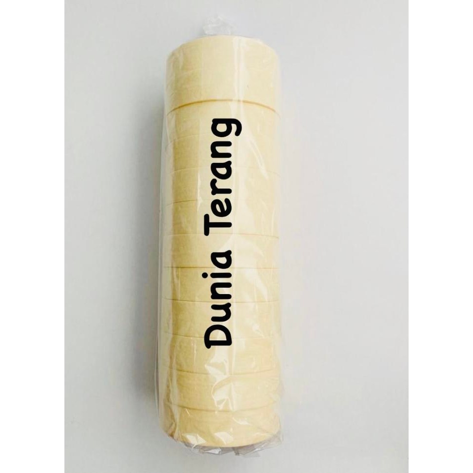 

AT 12PCS Isolasi Kertas 24 mm GOLDTAPE Masking Tape 1in Lakban Kertas