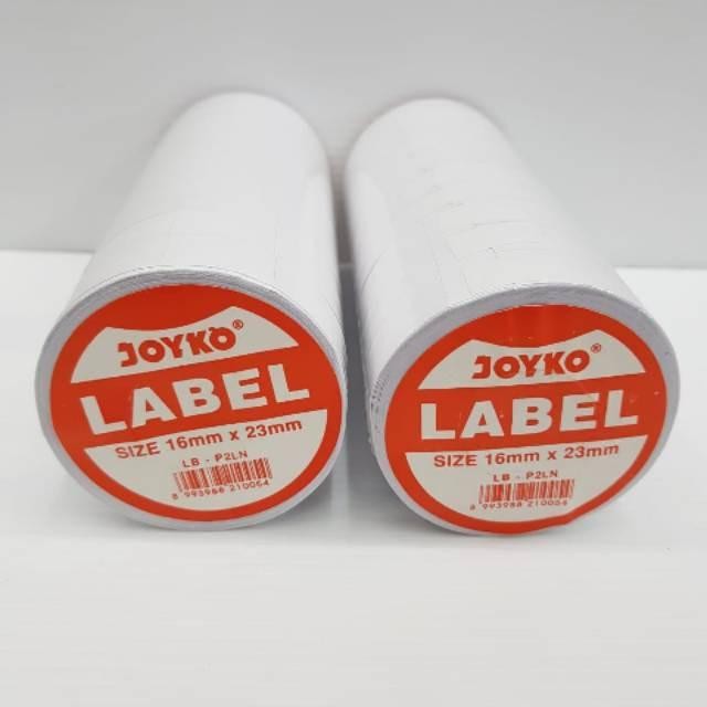 

AT Joyko Kertas Label Harga Ukuran 16 x 23 mm 2 Baris Line LB-P2LN/10 rol