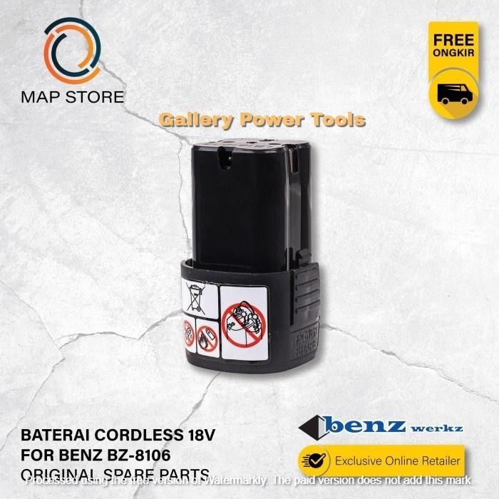 Baterai Mesin Bor Cordless 12V 18V Batre Cordless Impact Drill Benz