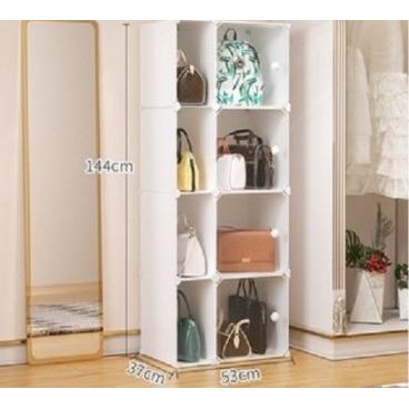 Rak Tas Rak Serbaguna Portable Lemari Minimalis Penyimpanan Terlaris