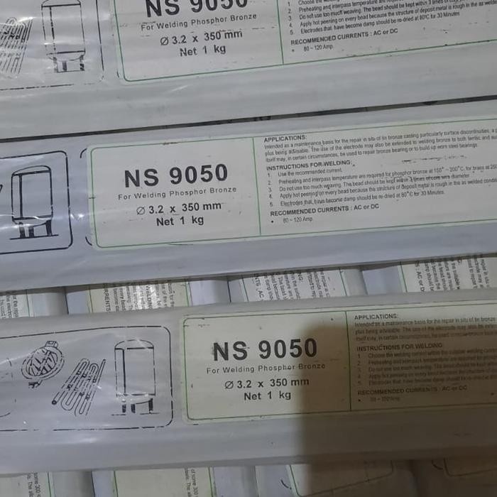 KAWAT LAS NIKKO STEEL BRONZE PHOSE NS-9050 / 3.2MM