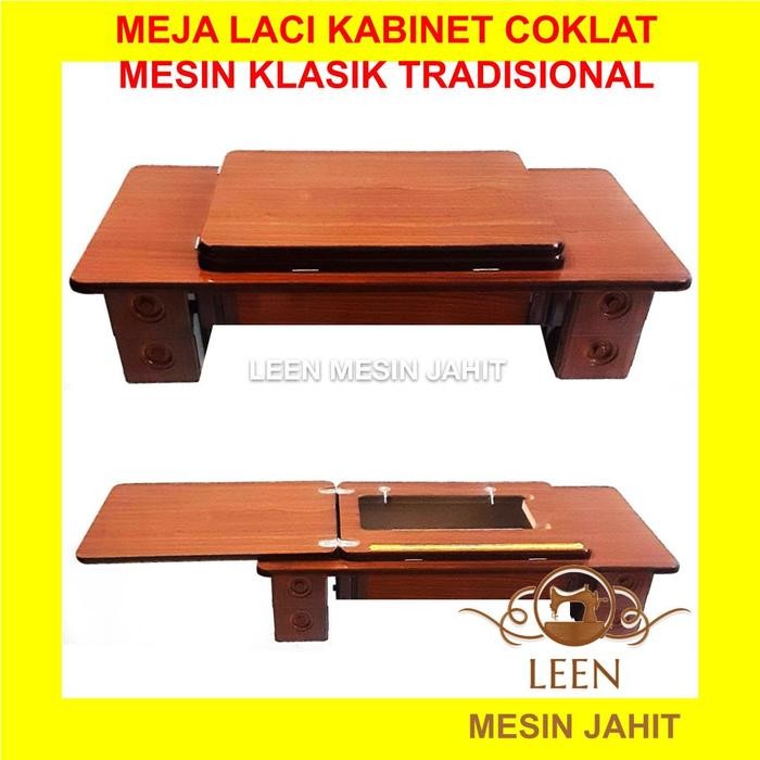 

AT Meja Laci Kabinet Mesin Jahit Singer Butterfly Klasik Tradisional LEEN