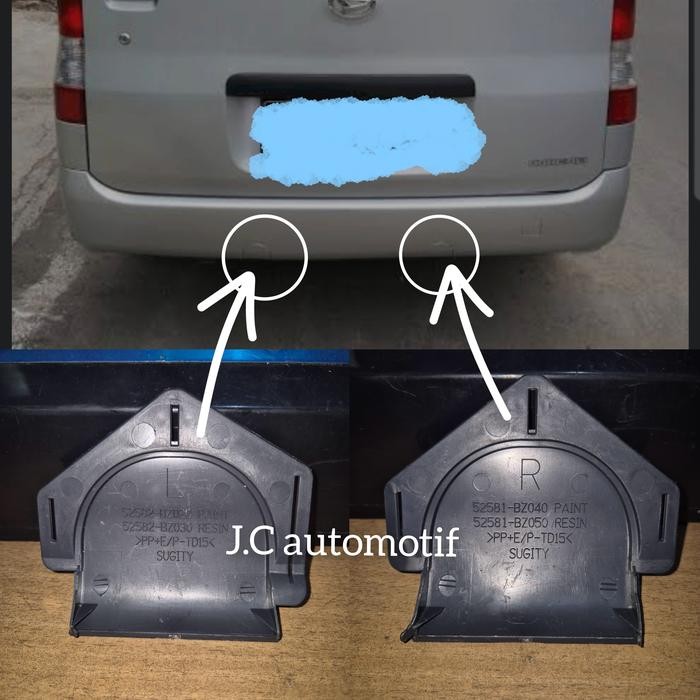 tutup bemper belakang grand max