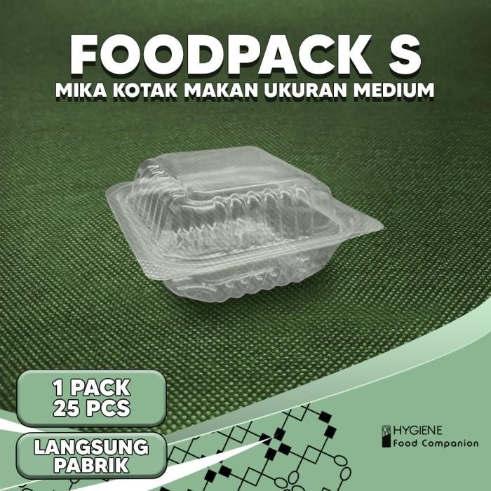 (Expert) Kotak Makan Foodpack Size S M Kotak Dimsum Plastik Sekali Pakai