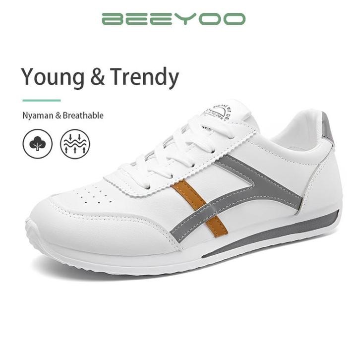 Beeyoo Sepatu Lari Wanita Sepatu Sneakers Wanita Sepatu Casual Olahraga Wanita Sepatu Fashion Style