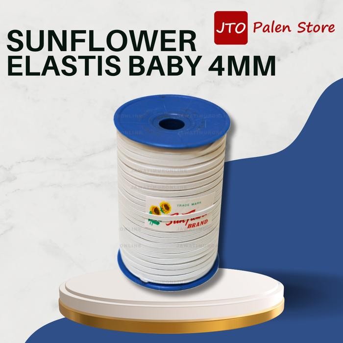 

AT Karet Elastis SunFlower Bayi Lebar 4mm Panjang 140 Yards