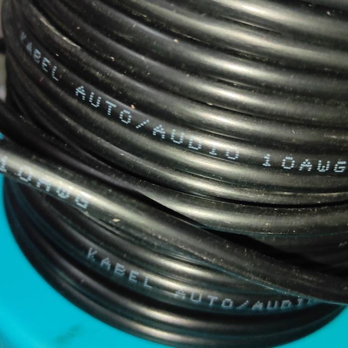 kabel AWG10 AWG 10 10AWG Hitam per meter masih ready