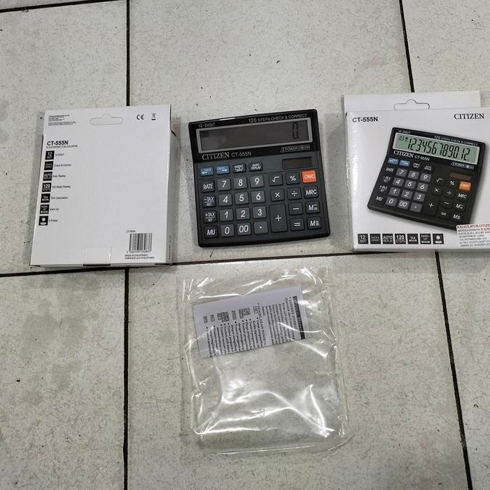 

Original Calculator CITIZEN CT-555N 12 Digits.