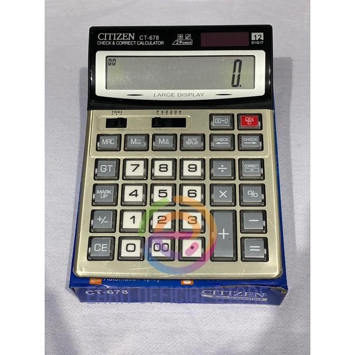 

Kalkulator Citizen CT 678 CT-718 Kalkulator dagang 12 Digit