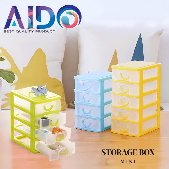 (Expert) Laci Susun 3 Atau 4 Kecil / Laci Mini / Mini Container / Laci Plastik / Rak Susun Aksesoris