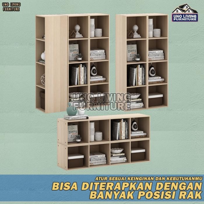 Rak Buku Serbaguna 4 Susun Lemari Buku Rsg 4 Susun Rak Serbaguna Rak Sepatu Rak Kayu Rak Susun Pasti