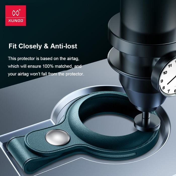 (Expert) XUNDD Original Apple Airtag Case Keychain Holder PU Leather Synthetic