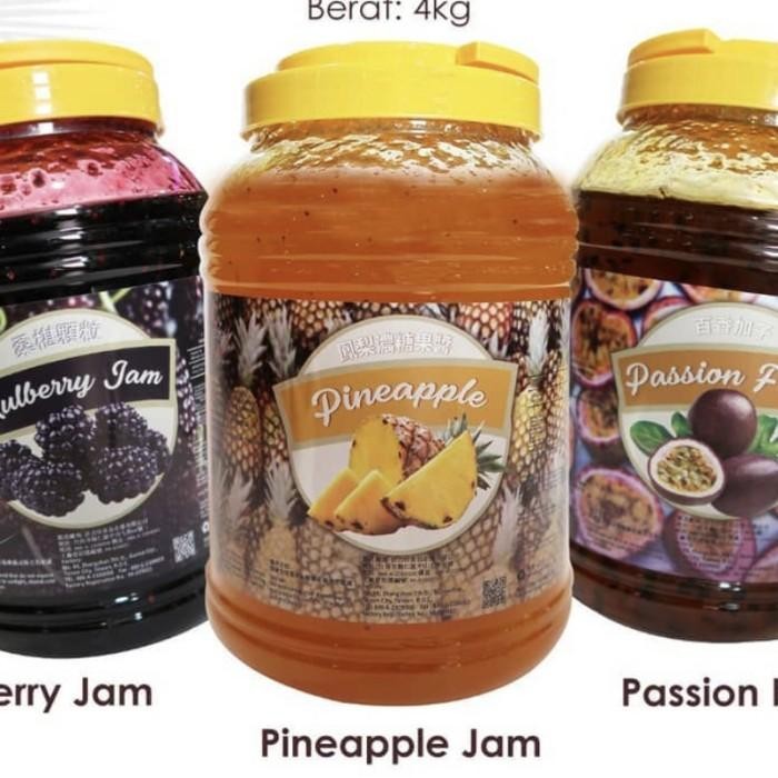 

(Expert) Tester Fruit Jam 300gr Strawberry Mango Kiwi Pineapple Passion Fruit
