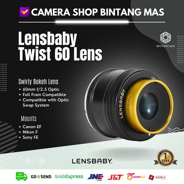 Lensbaby Twist 60 Lens with Straight Body (Swirly Bokeh Lens)