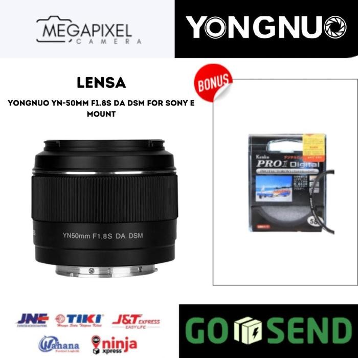 LENSA YONGNUO 50MM F1.8 DA DSM - YONGNUO 50MM F1.8 FOR SONY E-MOUNT