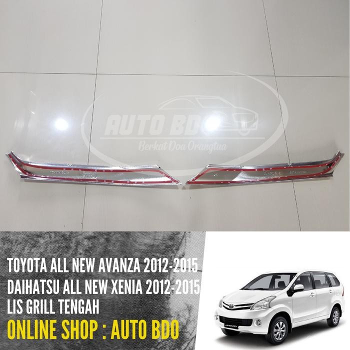List Lis Grill Tengah All New Avanza & All New Xenia 2012 -2015 Chrome
