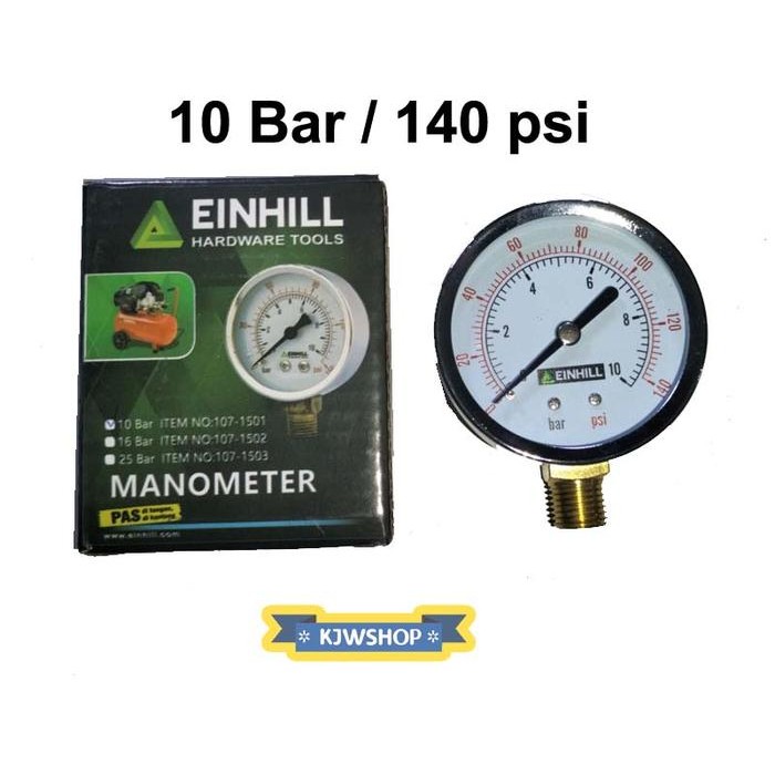MANOMETER 10 BAR TEKIRO PRESSURE GAUGE 10 BAR TEKIRO MANOMETER 10KG TEKIRO MANO METER 10 BAR TEKIRO