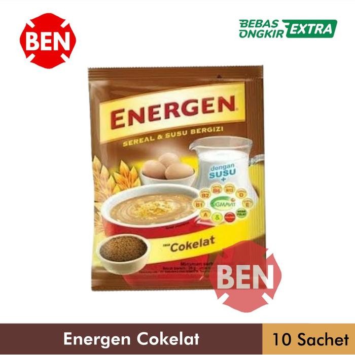 

New Energen Cokelat 1 Renceng 10 Sachet Pcs Sereal Coklat Dus 29g 29gr