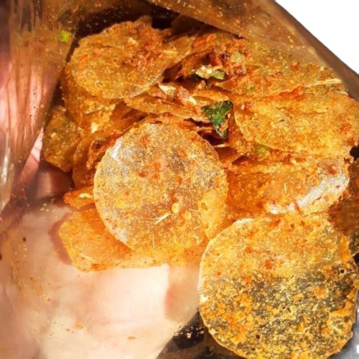 

New 1KG KERIPIK KACA VIRAL PEDAS DAUN JERUK