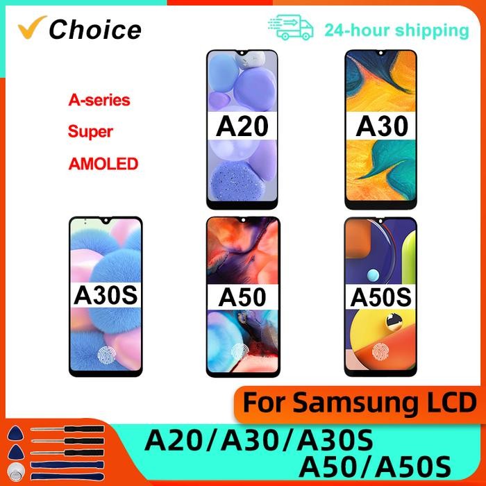 Amoled For Samsung Galaxy A20 LCD A30 Display A30S LCD A50 Touch