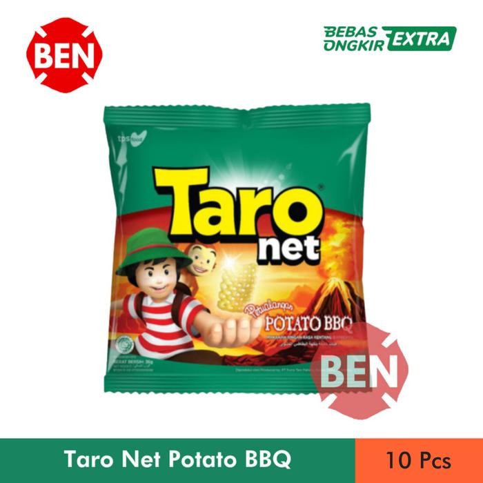 

New Snack Taro Net Potato BBQ 9g 9gr 9 g gr - Dus Grosir Murah Chiki