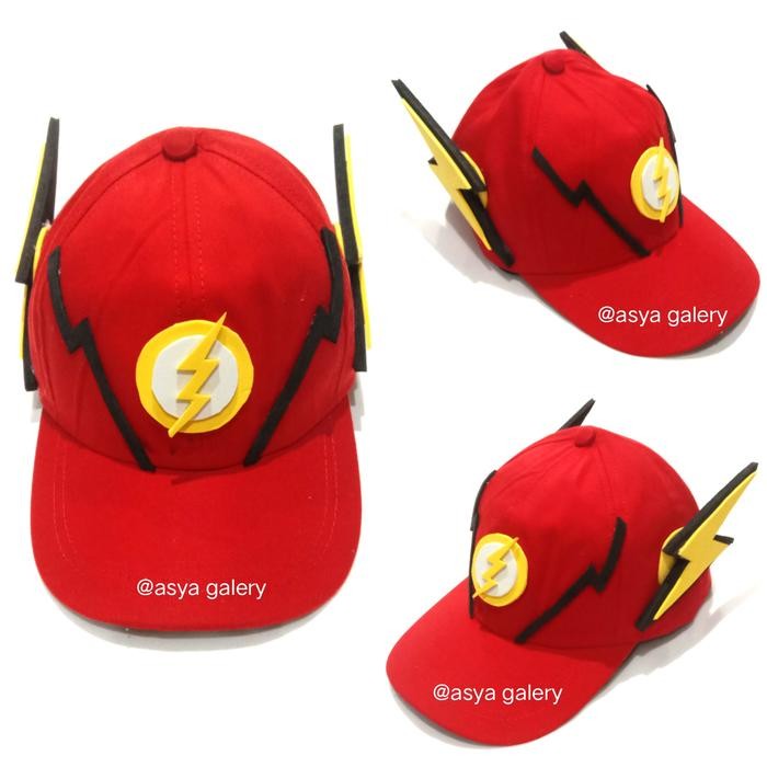 Topi Anak Karakter The Flash / Topi Anak The Flash