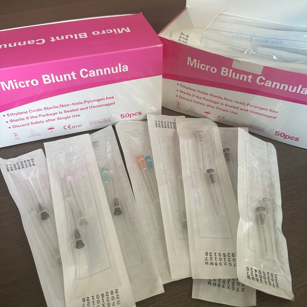 10/20/50/100Pcs Disposable Blunt Tip Cannula Needle For Filler Injection 18G 21G 22G 23G 25G 27G 30G