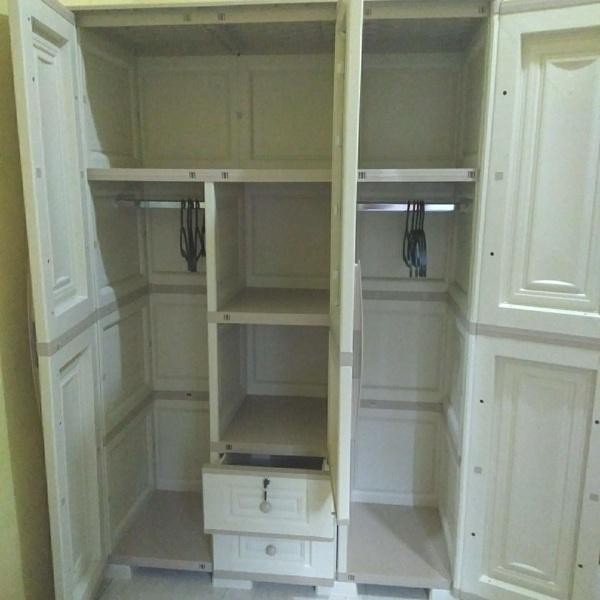 Lemari Plastik Gantung Olymplast 3 Pintu Preum Otc [Olybox]