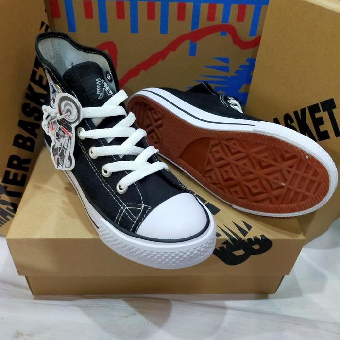 TERLARIS Sepatu sekolah MB master basket Tinggi hitam putih ginal READY STOCK