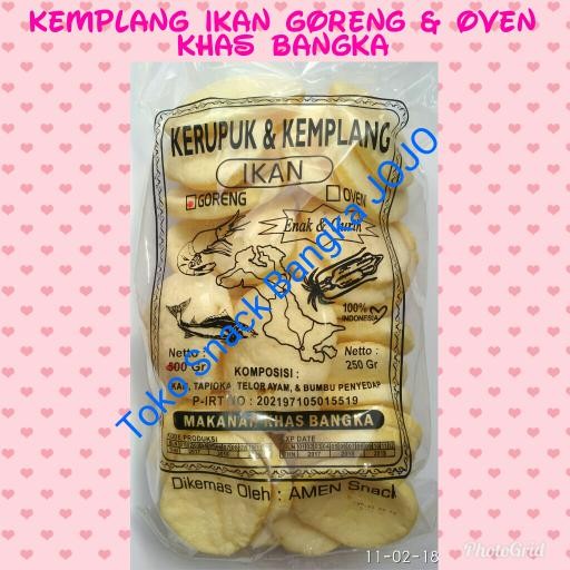 

SIAPKIRIM Kerupuk Kemplang Ikan Goreng oleh oleh makanan khas bangka jojo snack READY STOCK