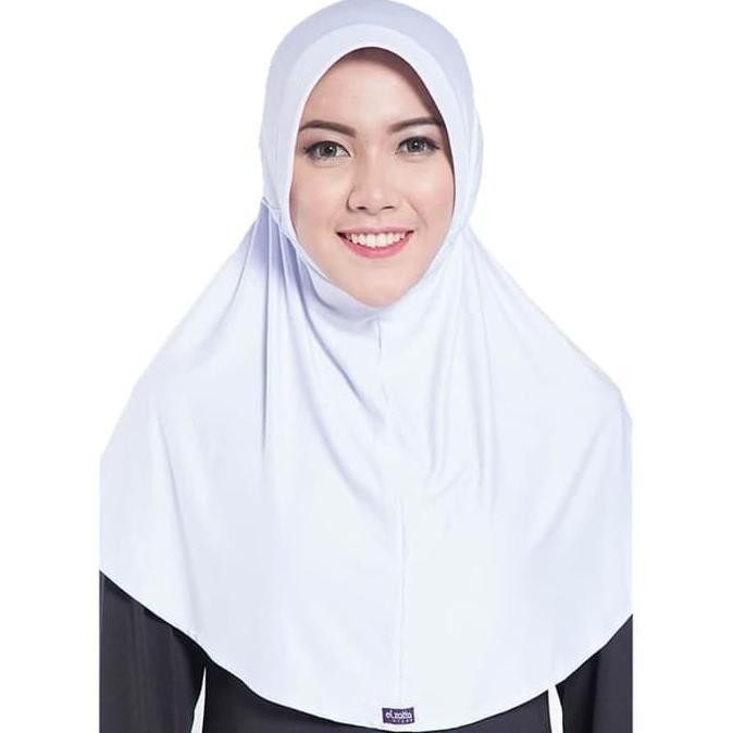 Elzatta Hijab Bergo Zaria Sahara Putih 902