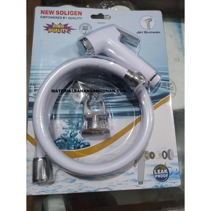 Wolbin Shower Bidet Soligen Selang Semprotan Toilet Wc Closet Duduk Putih Dep