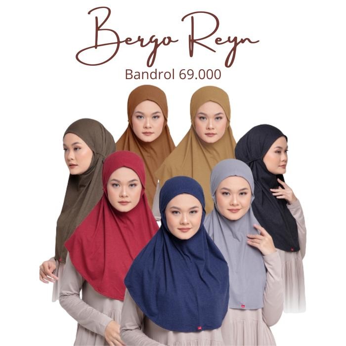 Bergo Polos Dauky Bergo Reyn Bergo Non Pet All Size Bahan Kaos