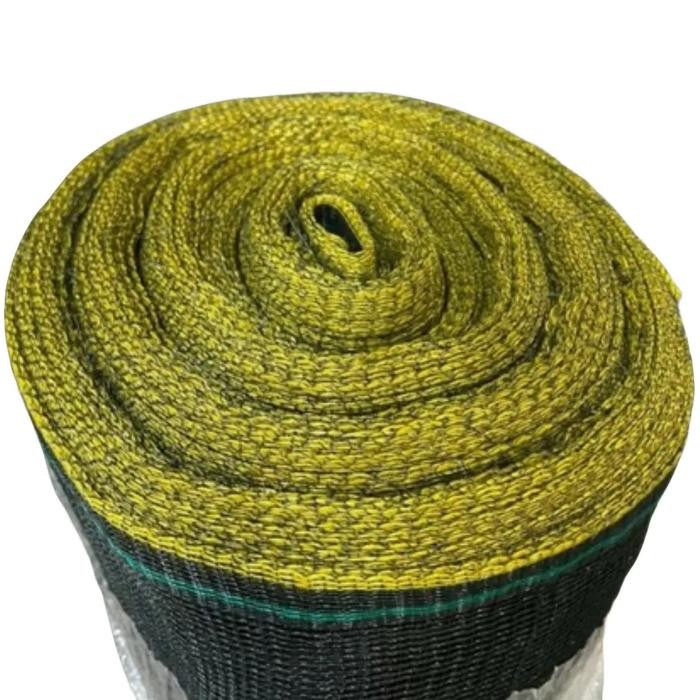 Jaring Pagar Ayam Waring Roll 100 Meter ASLI - Senar Tebal Hitam List Kuning