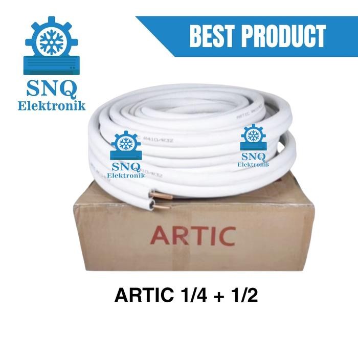 Pipa AC 1,5 PK 1/4 1/2 ARTIC R32/R410 untuk LG, gree, changhong dll