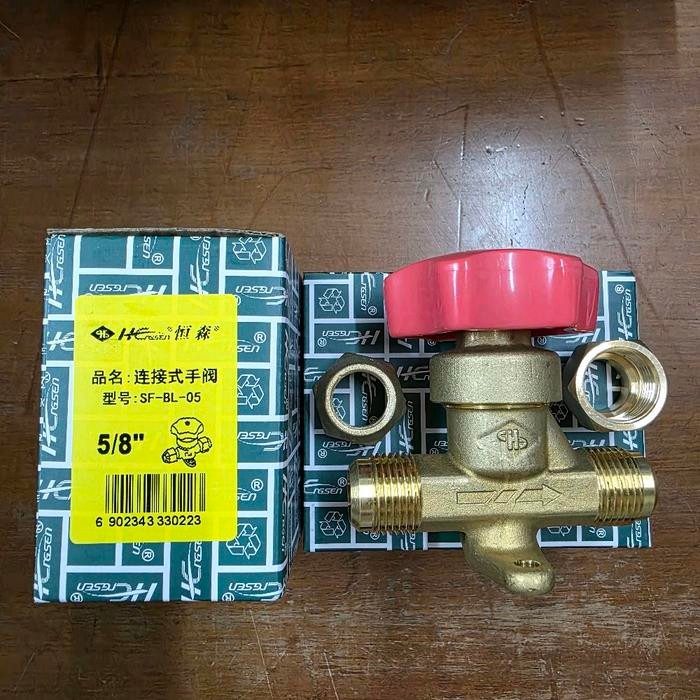 Hand Valve Refrigerant AC HS 5/8 Stop Kran Refrigerant AC 5/8 Merk HS