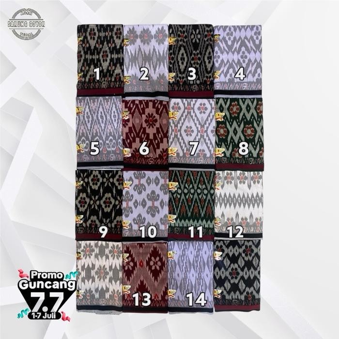 TERMURAH Sarung Goyor Tenun Botol Aulia Super 100% Viscose Rayon kode 1-5 READY STOCK