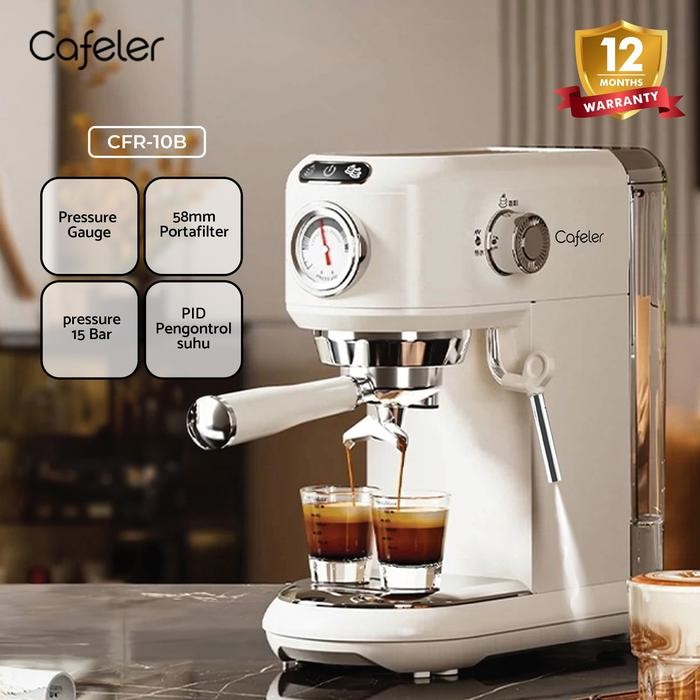 Cafeler 15Bar Mesin Kopi Espresso 58Mm Portafilter Coffee Maker