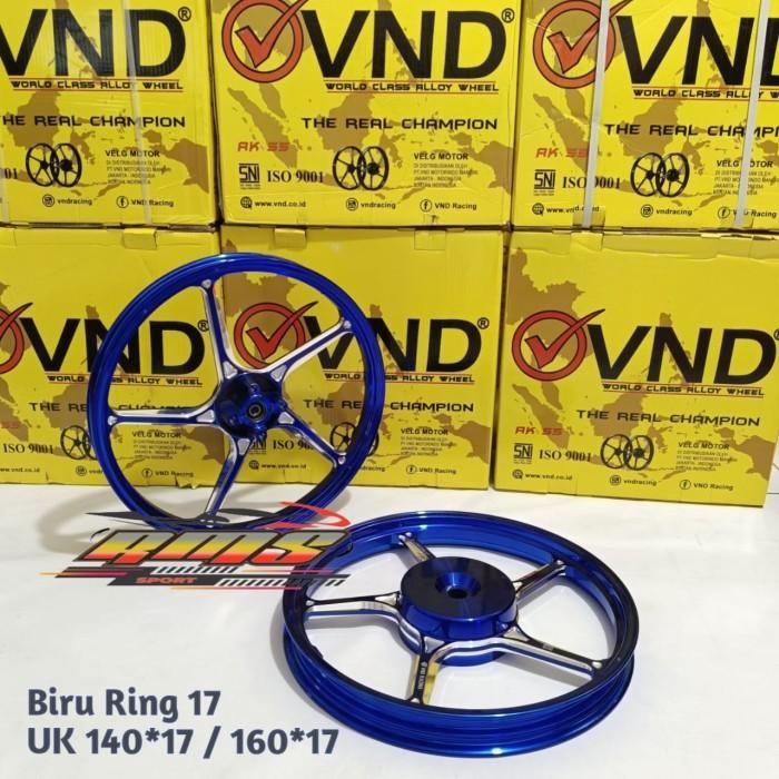 VELG VND AK 55 RING 17 VARIO 110 125 150 BEAT SCOOPY GENIO SPACY - Chrome, Genio /Vario110