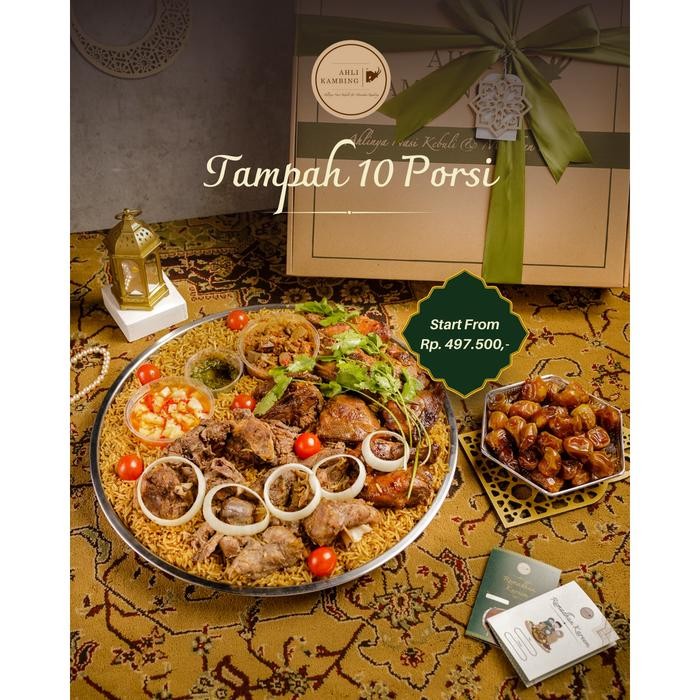 

Hampers Nasi Mix (Kebuli-Mandhi) Tampah 10 Porsi