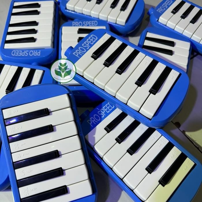 Pianika Basuri ni 7 Tombol dengan Selang iup Tas dan Stiker Gratis Alat